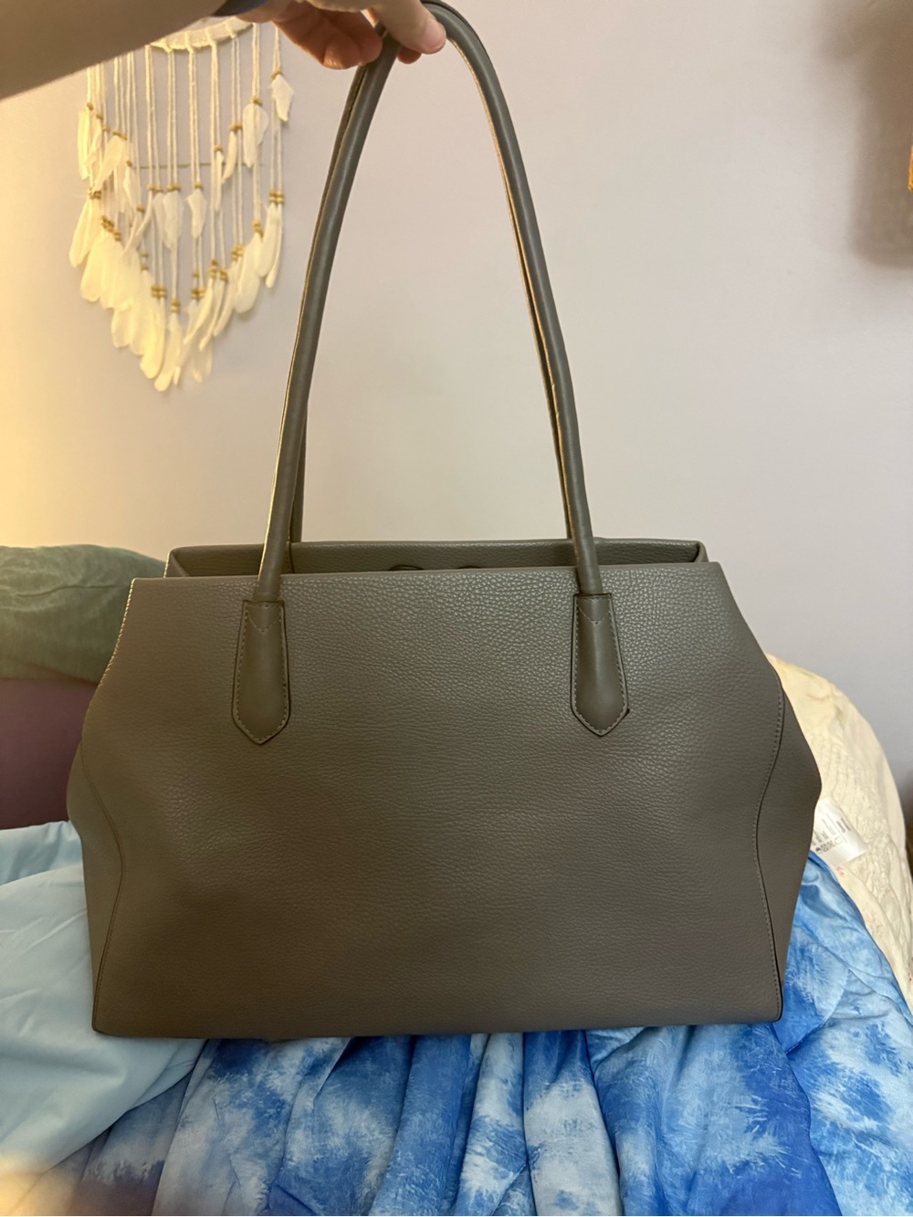 A New Day Classic Structured Tote Bag in Gray